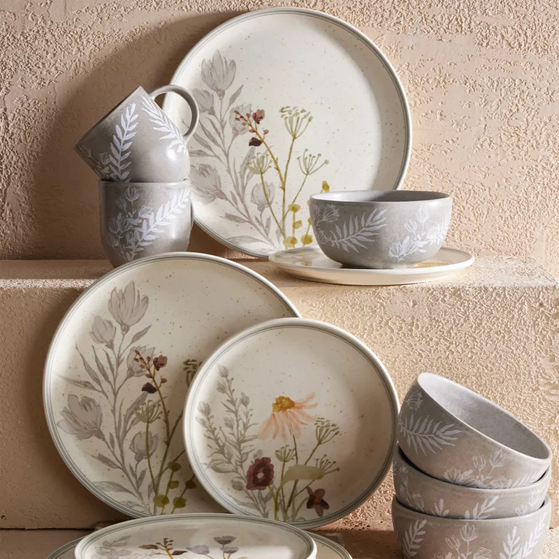 Vajilla Cerámica Puestos 16 Piezas Anastasia Multicolor CORONA - Main Image