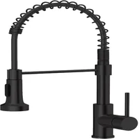Grifería Industrial Doble Servicio Gourmet Negro Consumo 8.3 l/min