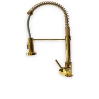 Grifería Industrial Doble Servicio Gourmet Dorado Consumo 8.3 l/min
