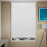 Cortina Blackout Enrollable Blanco Reggia  Ancho 140 cm x Alto 229 cm – Oscuridad y Privacidad Total, Fácil Instalación, Ideal para Habitación y Sala de TV.