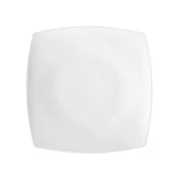 Plato Postre 20cm Cuadrado Actualite Blanco