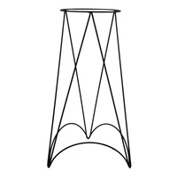 Base Matera Curvo Patas Hierro 33x58 Cm Negro Industrial