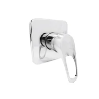 Monomando Mezclador En Abs Cromado. Escudo Metalico Manija Perforada Consumo 9 l/min