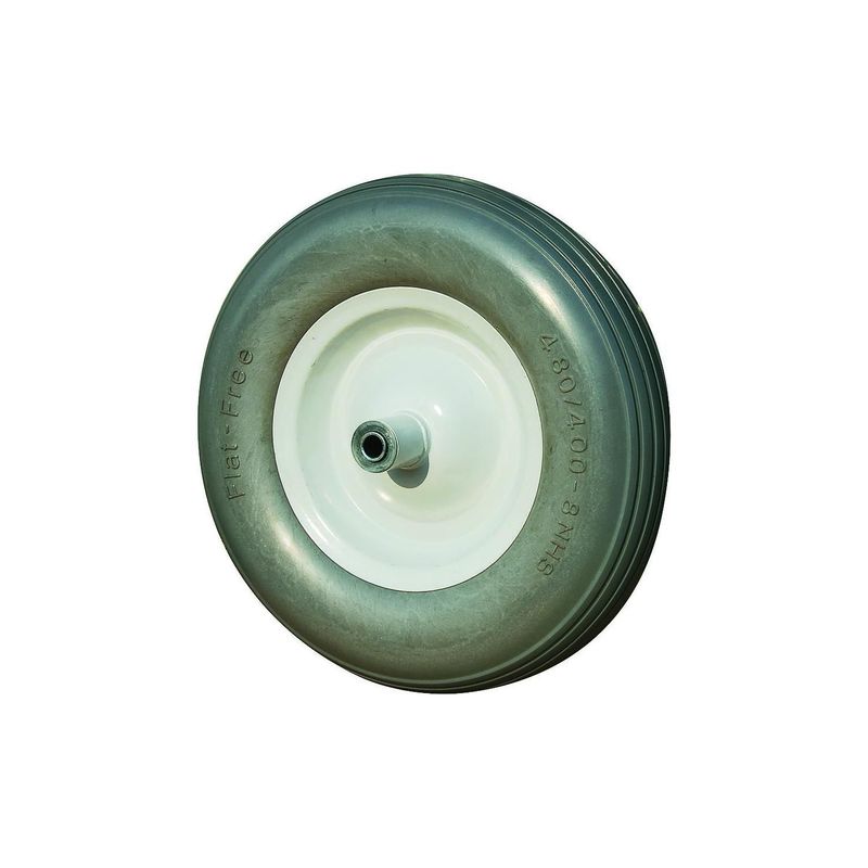 Ruedas para carretilla con eje, rueda de repuesto, llanta de goma maciza, 4,80/4,00-8, 390 mm | Leroy Merlin Ruedas para carretilla con eje, rueda de repuesto, llanta de goma maciza, 4,80/4,00-8, 390 mm | Leroy Merlin