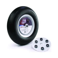 Neumático Universal para Carretilla Macizo de 40.64 cm Rodamiento de 1.90 cm