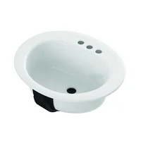Lavabo Acero Ovalado Wht 20x17