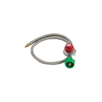 Manguera y Regulador 5 Psi Acero Inoxidable de 91.44 cm