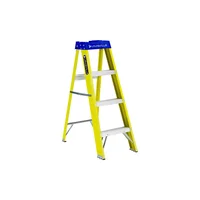 Escalera de Fibra de Vidrio Profesional con Plataforma para Herramientas
