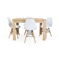 Set Comedor 4 puestos Voru Banfield 77x120x76 Duna