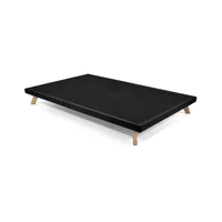 Base Cama Versalles Semidoble 22x120x190 Negro