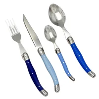 Set 24 Cubiertos Montpellier Azul