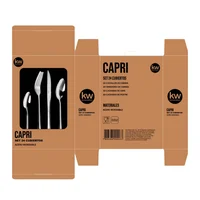 Set Cubertería 24 Piezas Capri Inoxidable