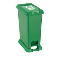 Caneca Plástica 35L Verde Orgánico Con Pedal