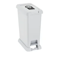 Caneca Plástica 20L Blanco Aprovechable Con Pedal