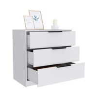 Cómoda Kaia Blanco 70Cm Con Tres Cajones