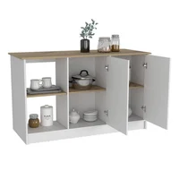 Isla De Cocina Jupiter/Blanco + Duna