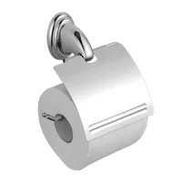 Porta Rollo Con Cubrerollo Metal Accesorio Baño