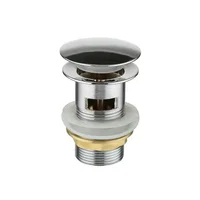 Push Tipo Hongo De Lujo Zinc Cromado Con Rebose