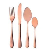 Cubiertos Berlin Color Cobre Set X 4 Cajas de 24 piezas c/u