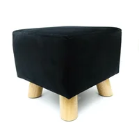 Banzay Puff Aux Butaco Cuadrado 30x30x30 Negro Set X 6 Unidades