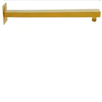 Tubo de Ducha Cuadrado Dorado Set X 4 Unidades