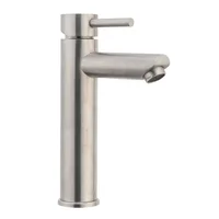 Grifería Lavamanos Monocontrol Alto Fiorenzo Inox