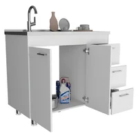 Mueble Inferior Cocina Ferreti Rta Blanco