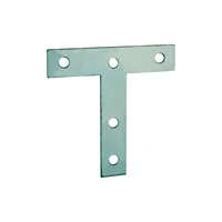Placa en T de Acero Zincado para Refuerzo de Superficies Planas