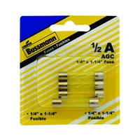 Fusible Tipo Tubo Bussmann para Sistemas de 250 Voltios y 0.5 Amperios