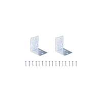 Soporte Esquinero Ancho Doble Zinc de 5.08 cm