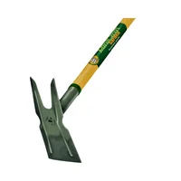 Azada para Jardín 2 Puntas Mango de Madera 137.16 cm