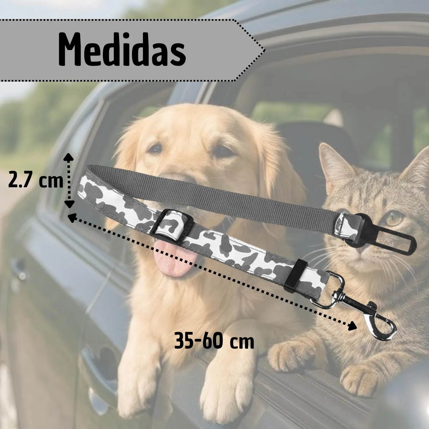 Correa Para Perro De Seguridad Rosado 3