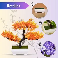 Plantas Artificiales Árbol Japonés Bonsái Decoración Hogar