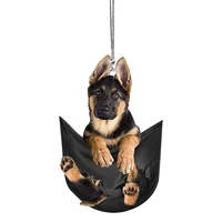 Adorno Colgante de Perro Razas Mascotas Espejo Retrovisor 3d Pator