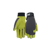 Guantes Mud para Mujer en Cuero Dividido con Puño de Gancho Ajustable