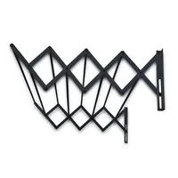 Tendedero Plegable de 80cm Ancho x 8 Varillas Negro