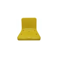 Ekonomodo Colombia Silla Estadio Amarillo 41.5x35x35 Set X 12 Unidades
