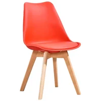 Ekonomodo Colombia Silla Tapizada Milano 54x49x83 Rojo Set X 12 Unidades