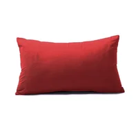Cojín Almohada Algodón Media 70X10 Cm Rojo