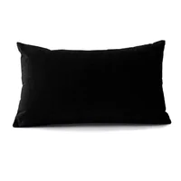 Cojín Almohada Algodón Media 70X10 Cm Negro