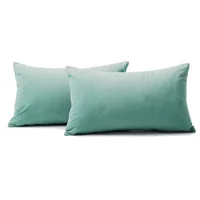 Kit X2 Funda para Cojín Almohada Tela 70x50 - Menta