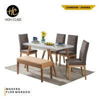 Juego de Comedor 6 Puestos High Class Sahara