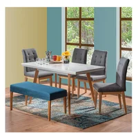 Juego de Comedor 6 Puestos High Class Picasso