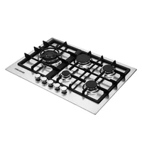 Estufa Empotrable 5 Puestos 75 cm Gas Natural y Propano SV6875