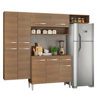 Madesa Cocina Integral Emilly Fit 2.30 Metros - Marrón