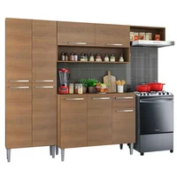 Cocina Integral Emilly Top 2.30 Metros - Marrón