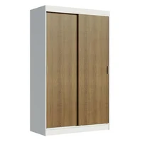 Closet Tokio 218X109X54 2 Puertas Blanco Marrón