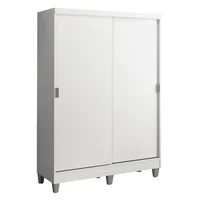 Closet Luke 183X120X53 2 Puertas Blanco Con Pies