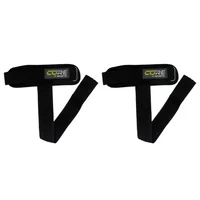 Lifting Strap Negro Con Muñequera Rigida Core Sports