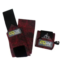Muñequera Elástica Estampado Rojo De 6 Cm
